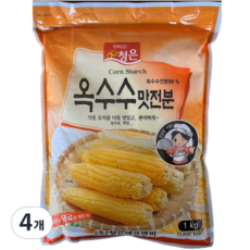 청은 옥수수맛전분, 1kg, 4개