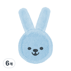 [쿠팡수입] MAM Oral Care Rabbit 아기 신생아 멸균 이앓이 구강티슈 블루, 6개, 39g