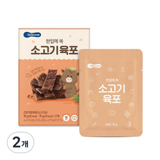 베베쿡 한입에 쏙 소고기 육포 2p, 2개, 30g