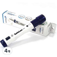 세이프란프로 볼펜형 수동 채혈기, 1개입, 4개