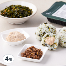 집반찬연구소 주먹밥 속재료 참치마요 + 맛더하기 김자반 + 소고기볶음 세트, 210g, 4개