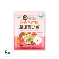 루솔 바로한끼 솔솔뿌려먹는 꼬마밥대장 20g, 한우 앤 버섯맛, 5개 - 루솔꼬마밥대장