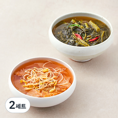 정미경키친 바로만든 데일리 콩나물김칫국 650g + 아욱된장국 650g 세트