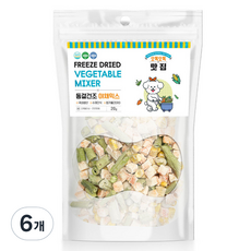 올가밀 강아지 동결건조 간식, 20g, 6개, 야채믹스