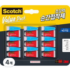스카치 접착제 멀티팩 일회용 액상타입 9입 클럽팩, 4개