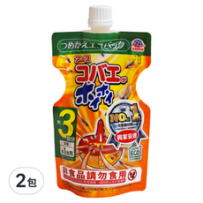 興家安速 果蠅餌劑 補充包 Set 3回分, 高保濕性塊狀果凍, 持久滋潤, 有效減少塑膠使用量, 117g, 2包