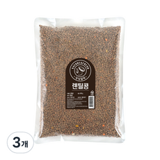 월드그린 싱싱 렌틸콩, 800g, 3개