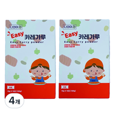 나와아기 유아용 카레가루 10p, 100g, 4개