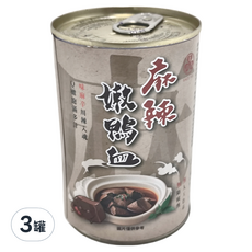 廣達香 麻辣嫩鴨血, 440g, 3罐
