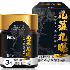 래오이경제 구증구포 흑도라지 고 골드차, 100g, 1개입, 3개