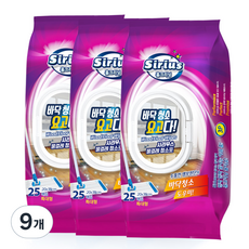 시리우스 바닥청소 요고다 바닥용 물걸레 청소포 특대형 20 x 38 cm 25매, 9개