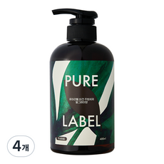 퓨어라벨 비건 주방세제 얼그레이향, 480ml, 4개