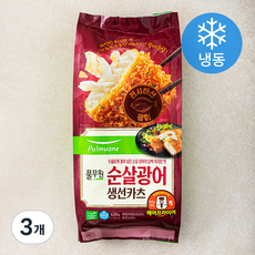 풀무원 순살광어 생선카츠 (냉동), 420g, 3개