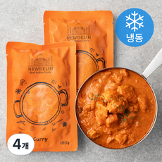 뉴델리인디안푸드 치킨마크니 (냉동), 180g, 4개