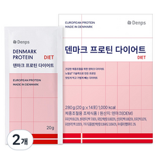 덴프스 덴마크 프로틴 다이어트 14p, 280g, 2개