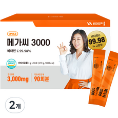 비타민마을 메가씨 3000 비타민C 분말 스틱, 270g, 2개