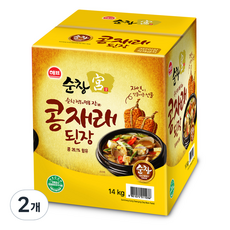 [해표] 순창궁 콩재래 된장, 14kg, 2개