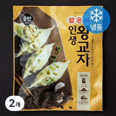 올반 얇은피 인생왕교자 만두 (냉동), 210g, 2개