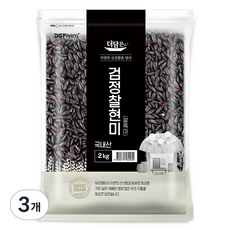 더담은 국산 찰흑미, 2kg, 3개