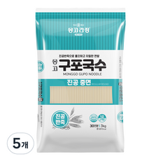 몽고간장 구포국수 진공중면, 3kg, 5개