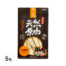 DOG CAT STAR 汪喵星球 山味寵物小零嘴，雞胸肉，冷凍乾燥，天然原肉，100%純肉食材，無添加，50g, 5包