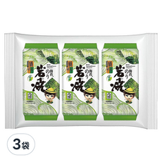 橘平屋 岩燒海苔 原味3入, 清香麻油精緻烘烤, 細緻清脆, 12.6g, 3袋