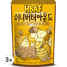 바프 허니버터 아몬드, 120g, 3개