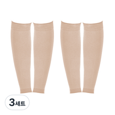 Block Mart小腿壓力襪 2雙 米色, 3組
