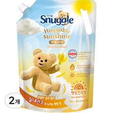 스너글 햇빛건조향 섬유유연제 허거블 선샤인, 3L, 2개