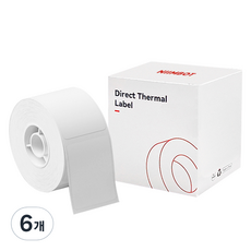 NIIMBOT B21 B1專用印表機標籤紙 白色 50*30mm 230張, 6個