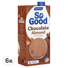 So Good Basic系列 可可堅果杏仁奶 植物奶 全素可食, 6瓶, 1L