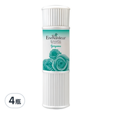Enchanteur 艾詩 香氛爽身粉 玫瑰晚香玉 藍色 200g x4瓶, 4瓶