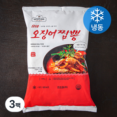 미인중식홍야 홍야 오징어짬뽕 2인분 (냉동), 1260g, 3팩