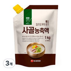 농심태경 본테이스트 사골 농축액, 1kg, 3개