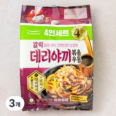 풀무원 갈릭 데리야끼 볶음 우동 4인분, 890g, 3개