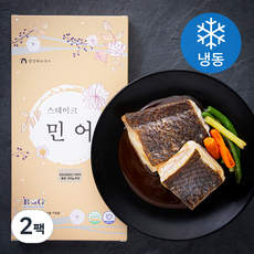 생선파는언니 스테이크 국내산 민어 (냉동), 300g, 2팩