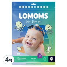 Lomoms 樂媽適 玩水褲型尿布 特大號 XL, 12張, 4階段