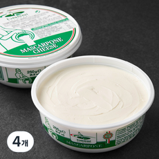 바씨 마스카포네 치즈, 250g, 4개