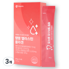 휴온스 탱탱 엘라스틴 콜라겐 14포, 3개, 280g