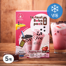 오스버블 인스턴트 보바팩 버블티 딸기맛 4개입 (냉동), 260g, 5개