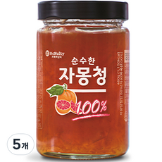 맥널티커피 순수한 자몽청, 460g, 1개입, 5개