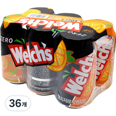 웰치스 제로 오렌지맛, 355ml, 36개