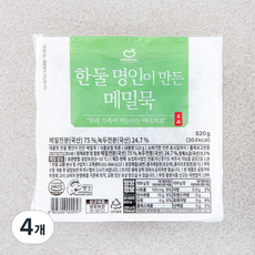 한둘 명인이 만든 메밀묵, 520g, 4개