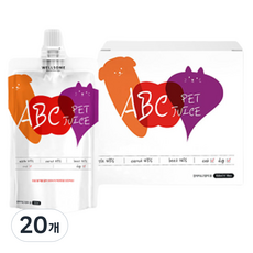 웰썸 강아지 ABC 주스 10p, 150ml, 20개