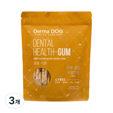 더마독 덴탈 강아지 헬스껌 150g, 피부, 모질, 3개