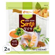 타이키 월남쌈 사각 16cm, 200g, 2개