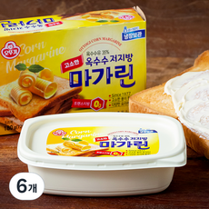 오뚜기 옥수수 저지방 마가린, 180g, 6개