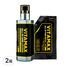 MIP Vitamax 男士多效乳液套裝，含200毫升乳液 + 150毫升補充包, 2組