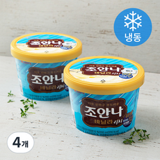 롯데웰푸드 조안나 리치 바닐라 아이스크림 (냉동), 900ml, 4개