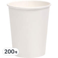 대경상사 홈카페 무지 종이컵 300ml, 1개입, 200개